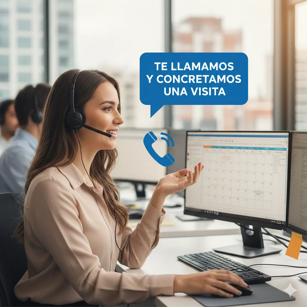 Te llamamos y concretamos una visita
